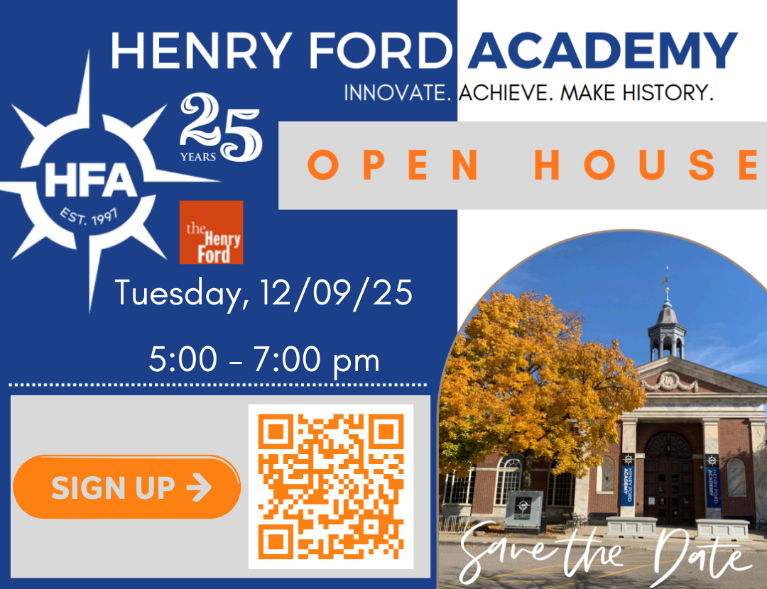 HFA Open House, Tuesday, 12/9/25, 5PM - 7PM