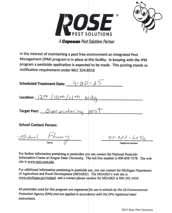 Rose Pest Application on 09-20-25